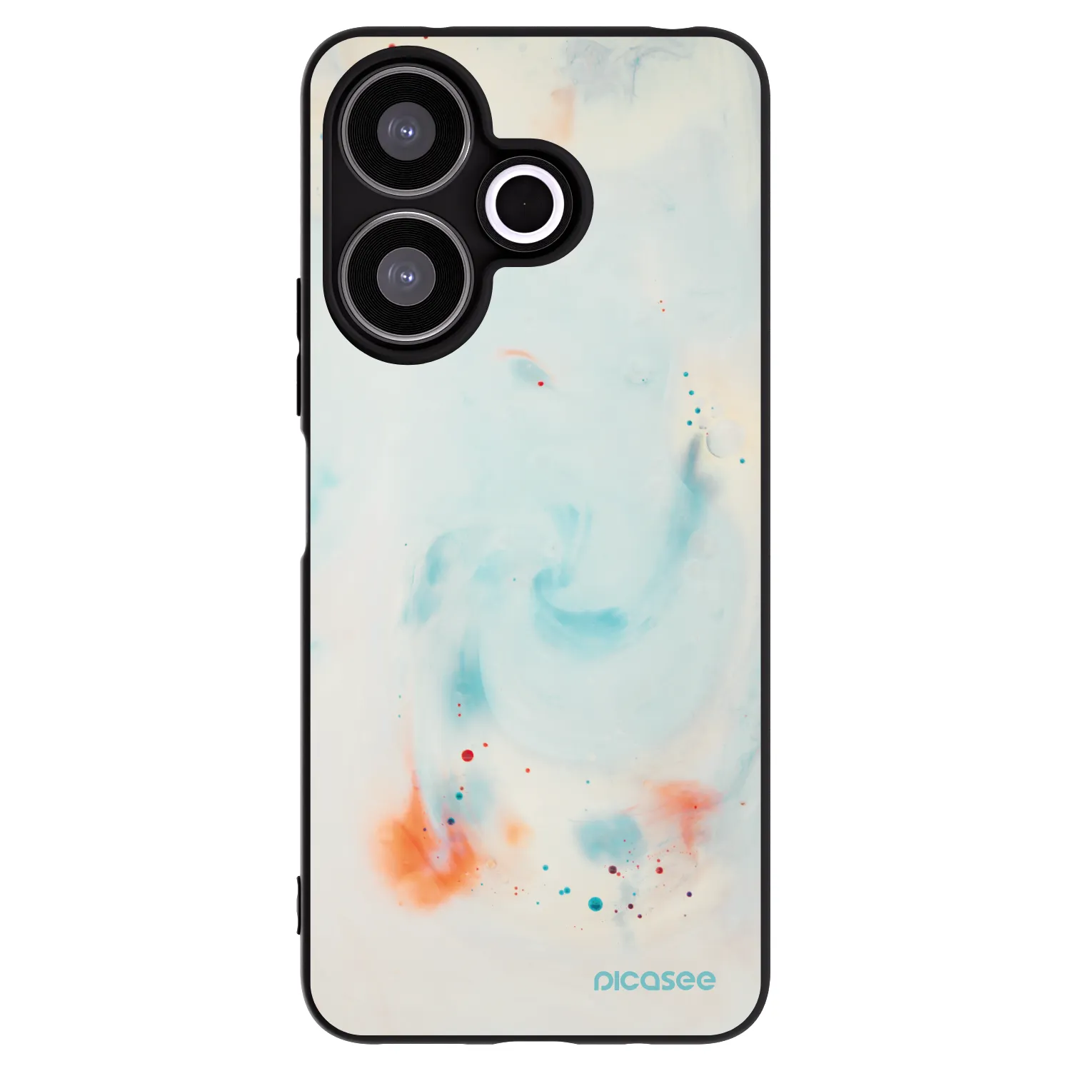 Picasee Xiaomi Redmi 13 4G Hülle - Schwarzes Silikon - Splash