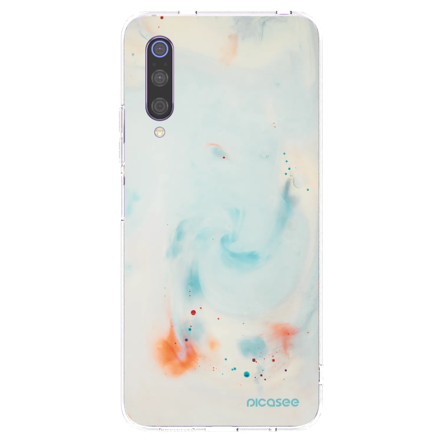 Picasee Xiaomi Mi 9 Hülle - Transparentes Silikon - Splash