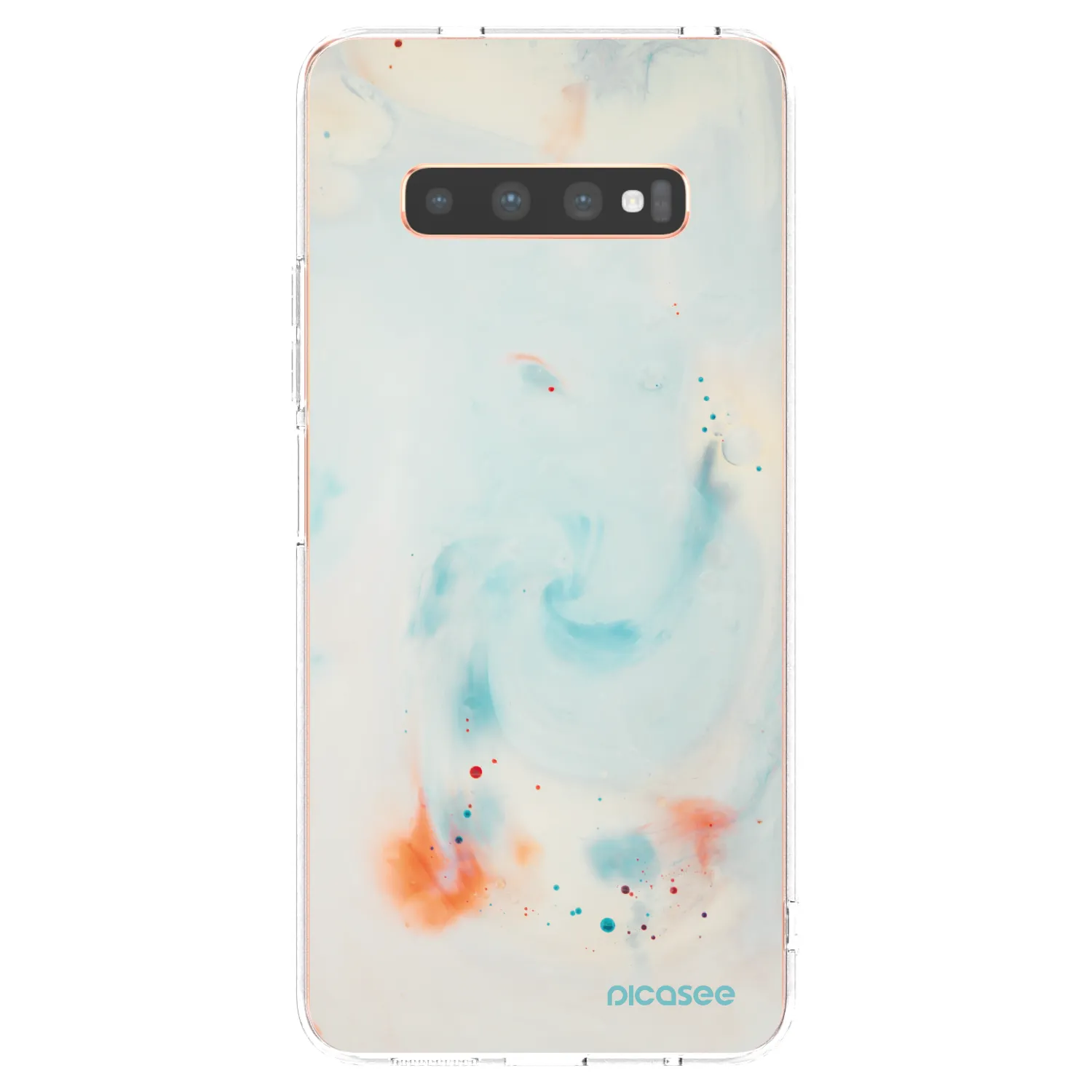 Picasee Samsung Galaxy S10 Plus G975 Hülle - Transparentes Silikon - Splash