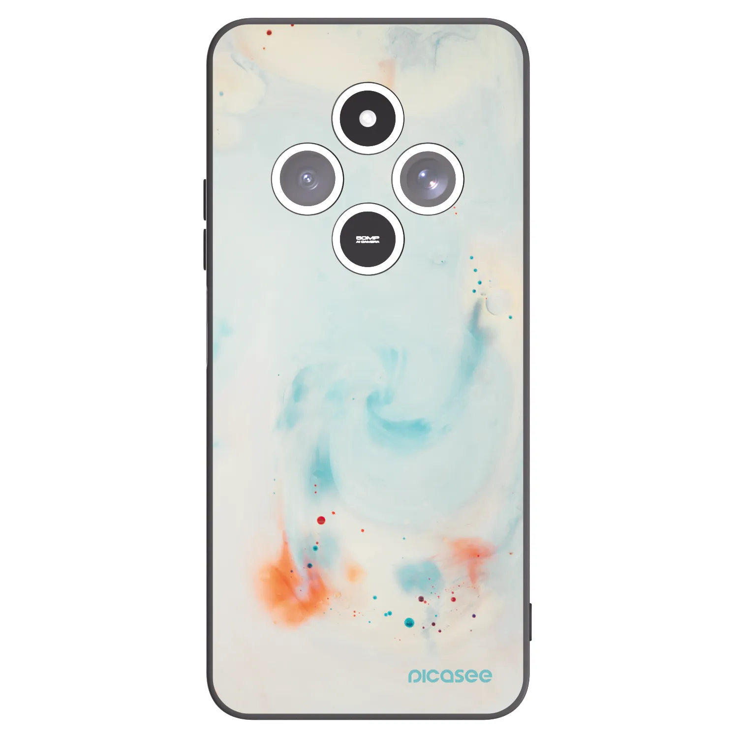 Picasee Xiaomi Redmi 14C Hülle - Schwarzes Silikon - Splash