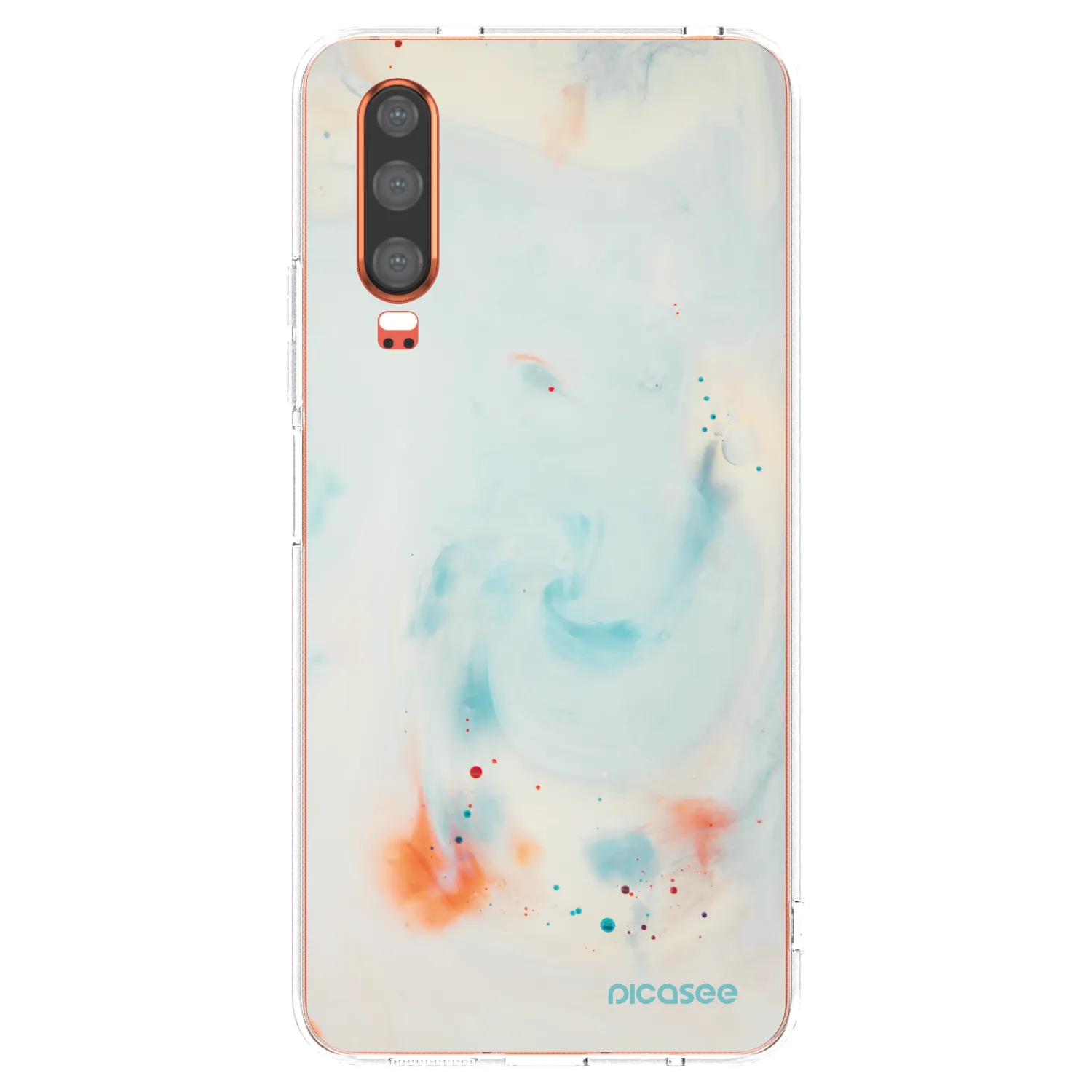 Picasee Huawei P30 Hülle - Transparentes Silikon - Splash