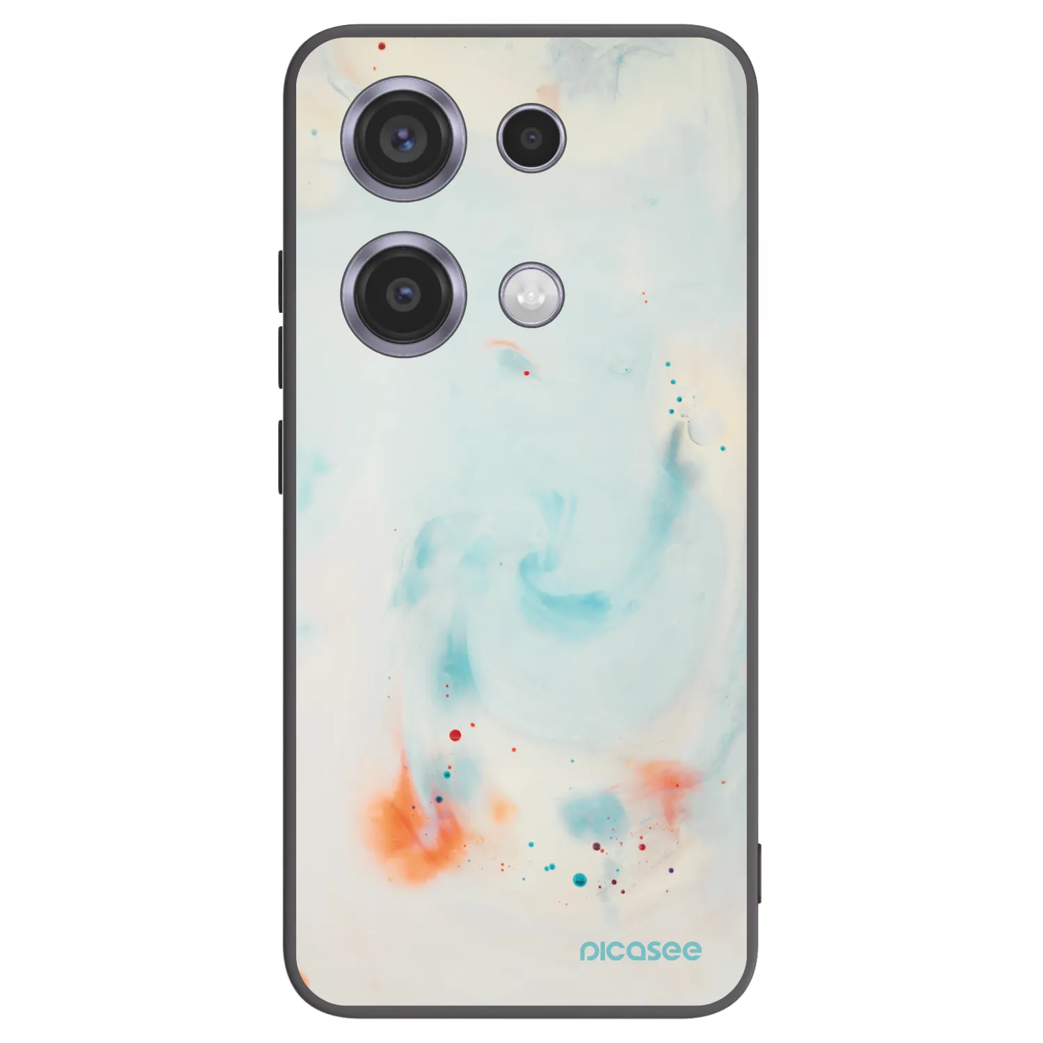 Picasee Xiaomi Redmi Note 14S Hülle - Schwarzes Silikon - Splash