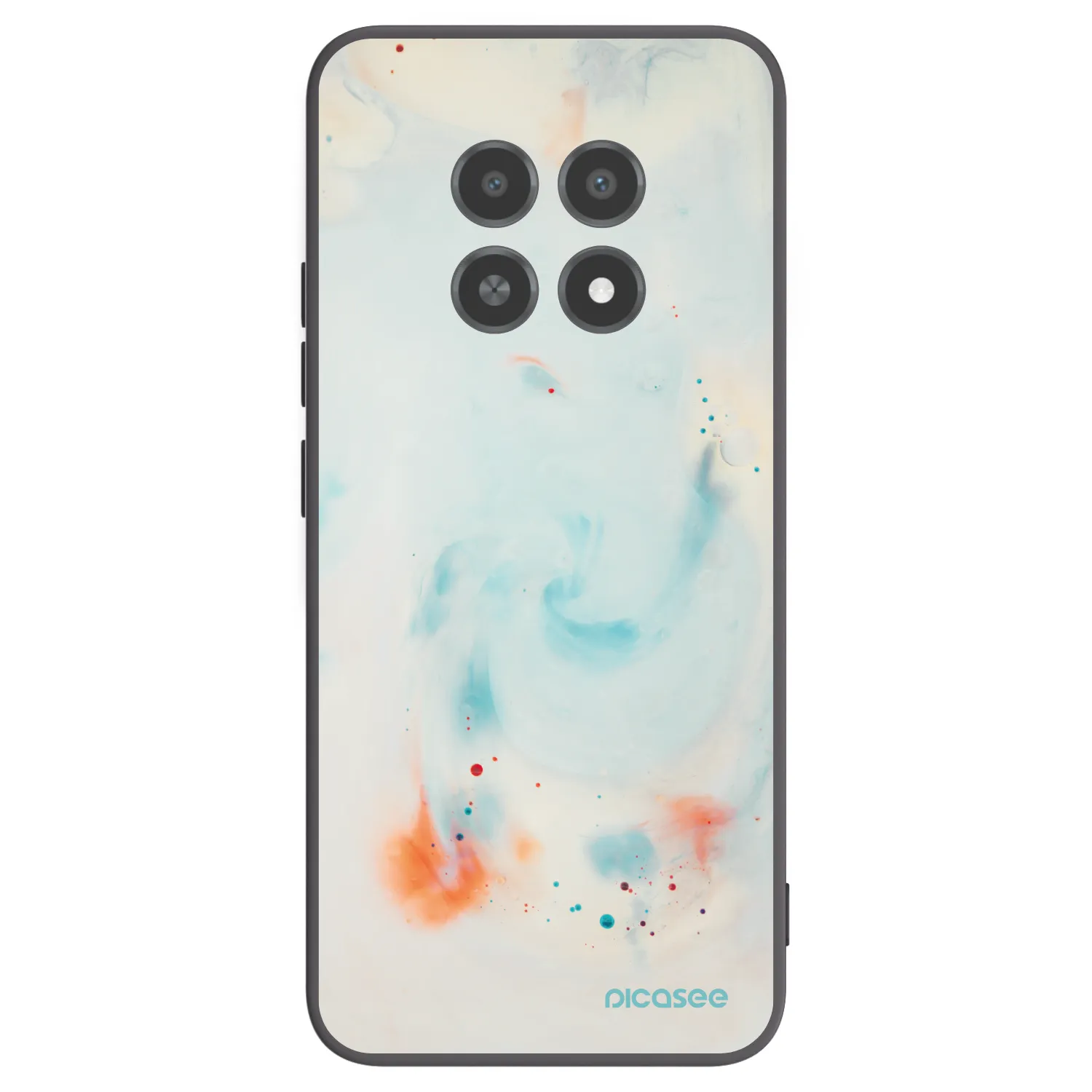 Picasee Realme 12X Hülle - Schwarzes Silikon - Splash