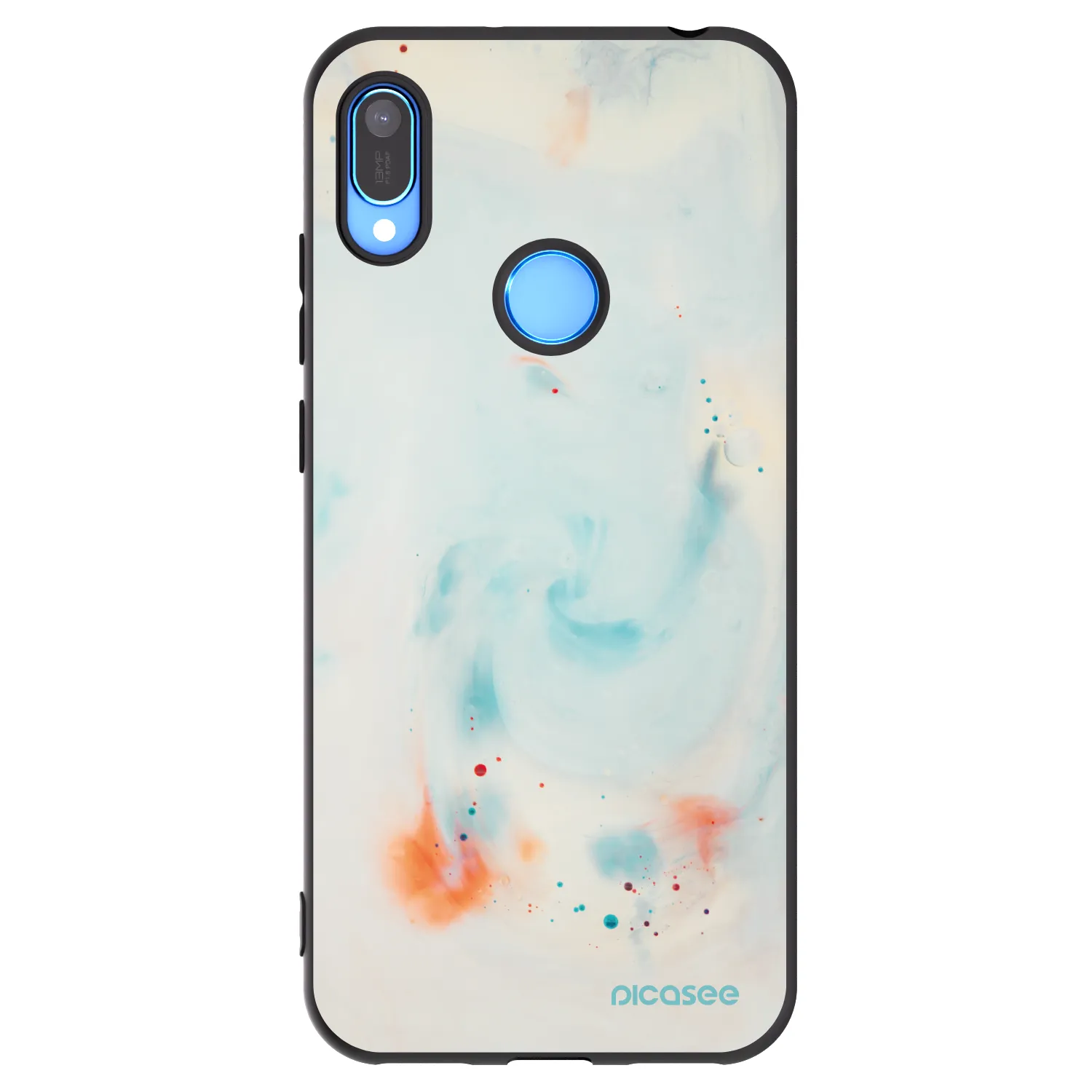 Picasee Huawei Y6 2019 Hülle - Schwarzes Silikon - Splash