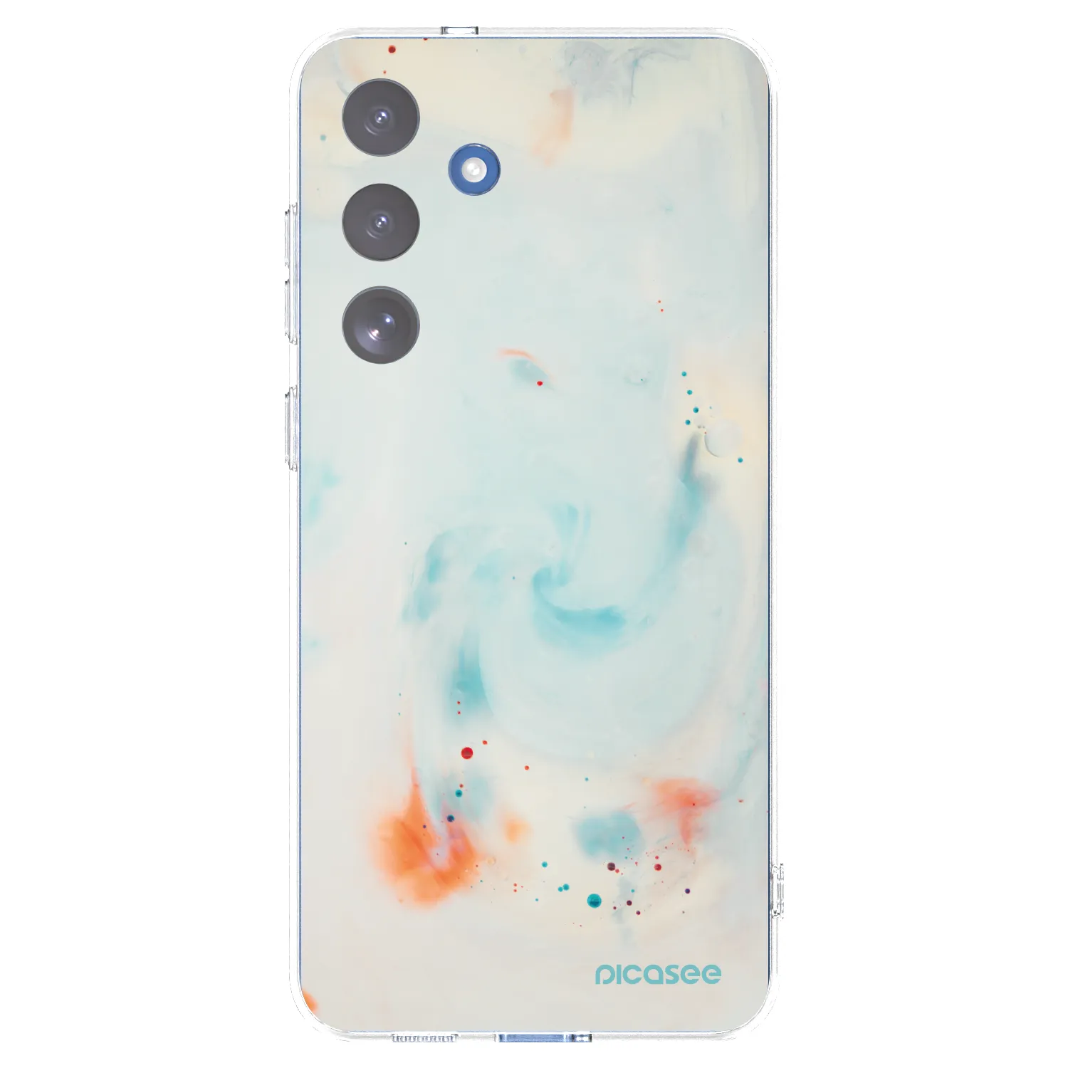 Picasee Samsung Galaxy S25 FE 5G Hülle - Transparentes Silikon - Splash