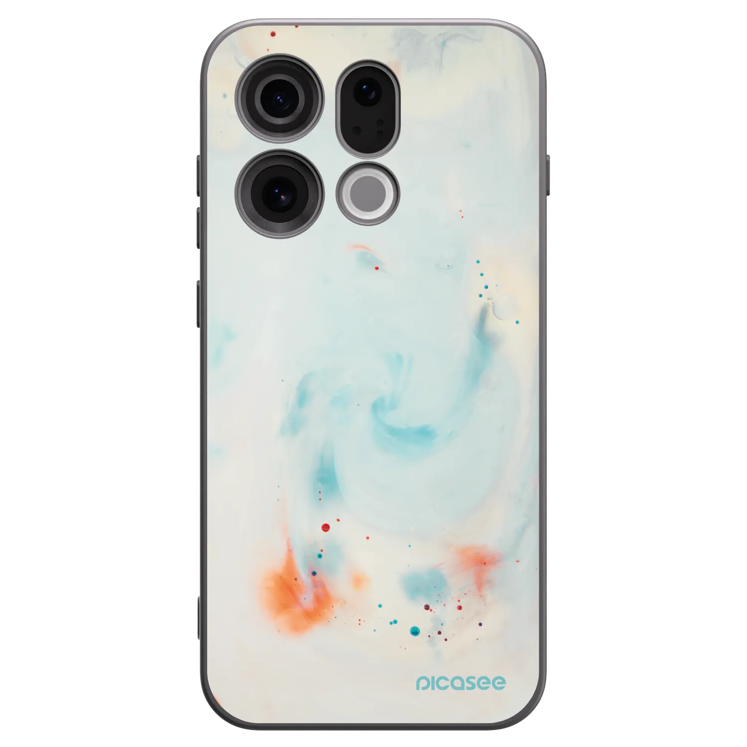 Picasee OPPO Find X9 Hülle - Schwarzes Silikon - Splash