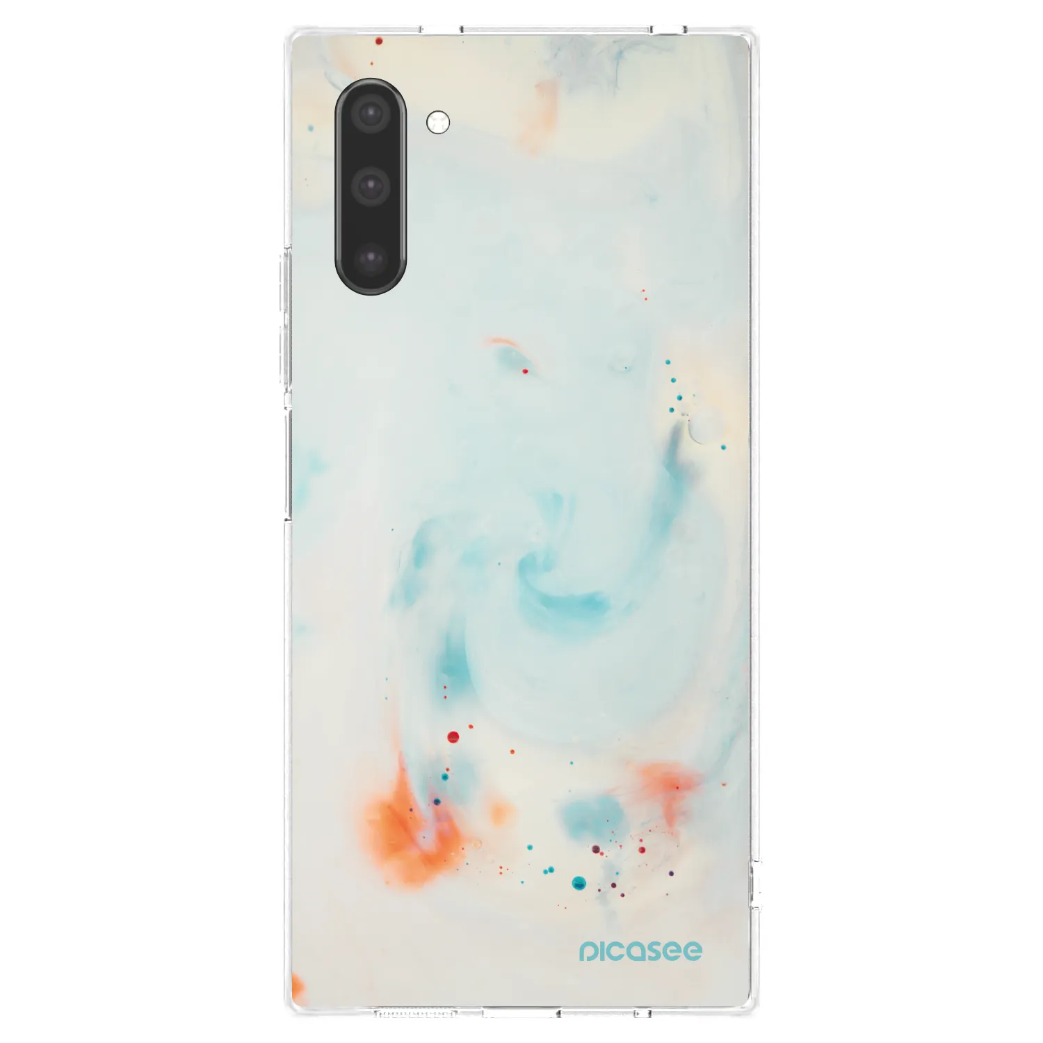 Picasee Samsung Galaxy Note 10 N970F Hülle - Transparentes Silikon - Splash