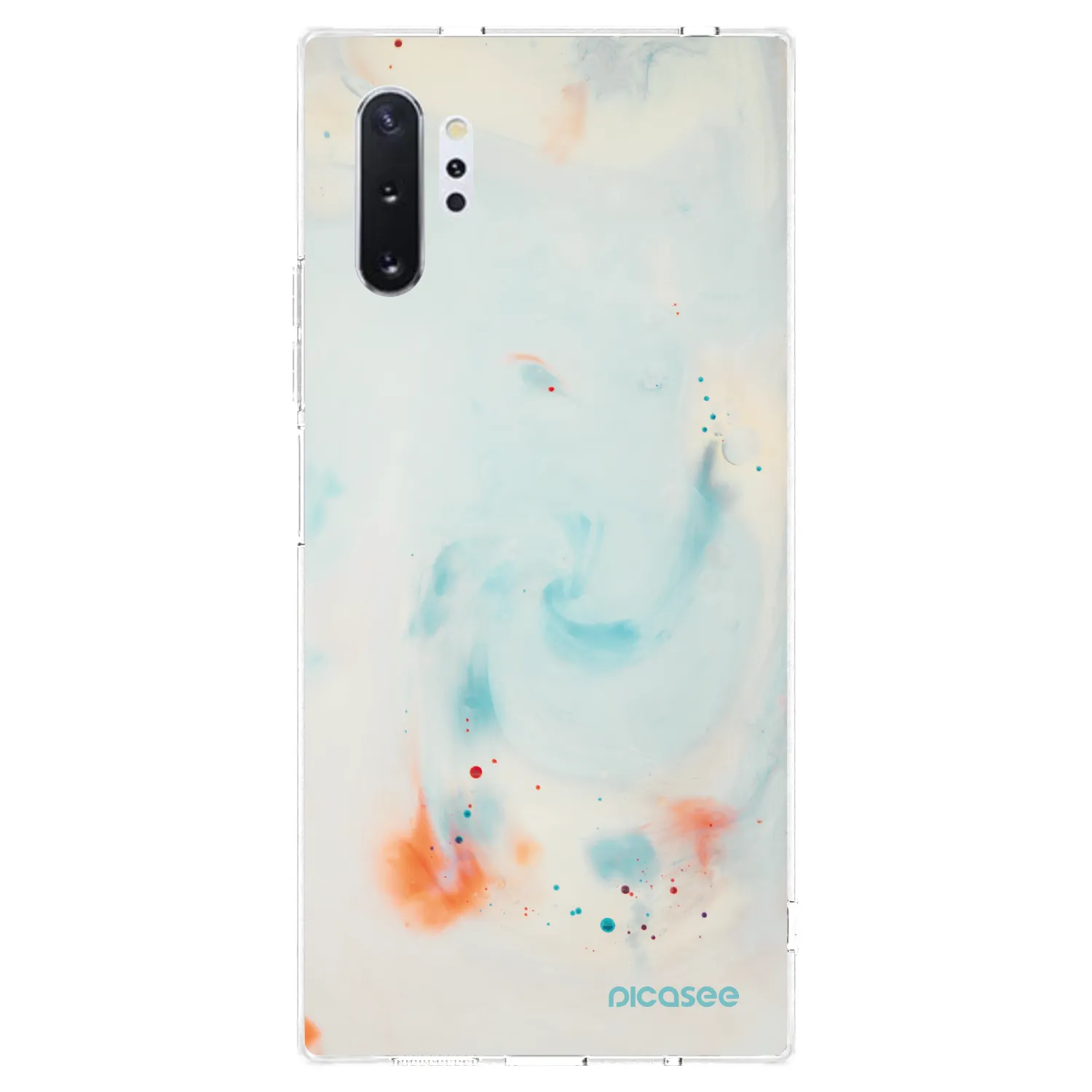 Picasee Samsung Galaxy Note 10+ N975F Hülle - Transparentes Silikon - Splash