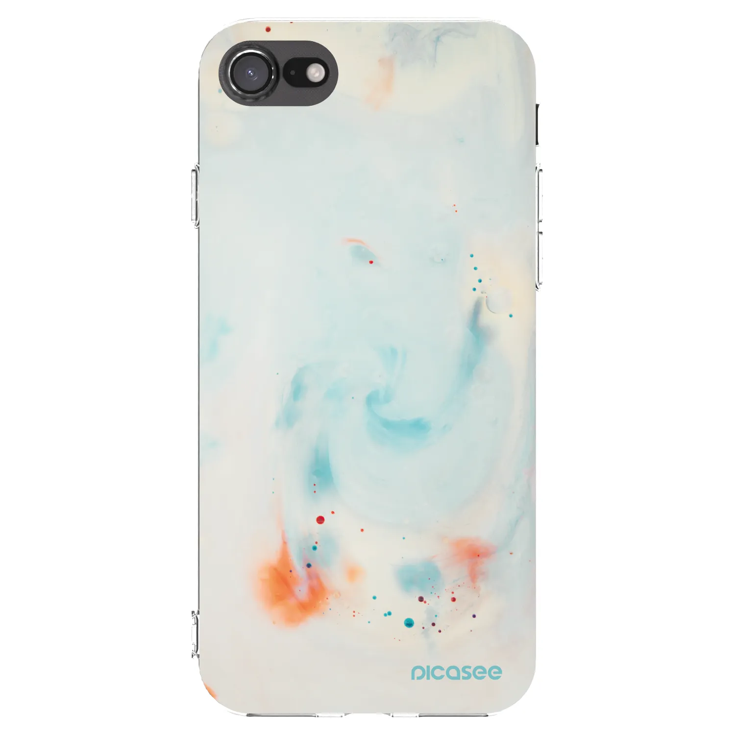 Picasee Apple iPhone 8 Hülle - Transparentes Silikon - Splash