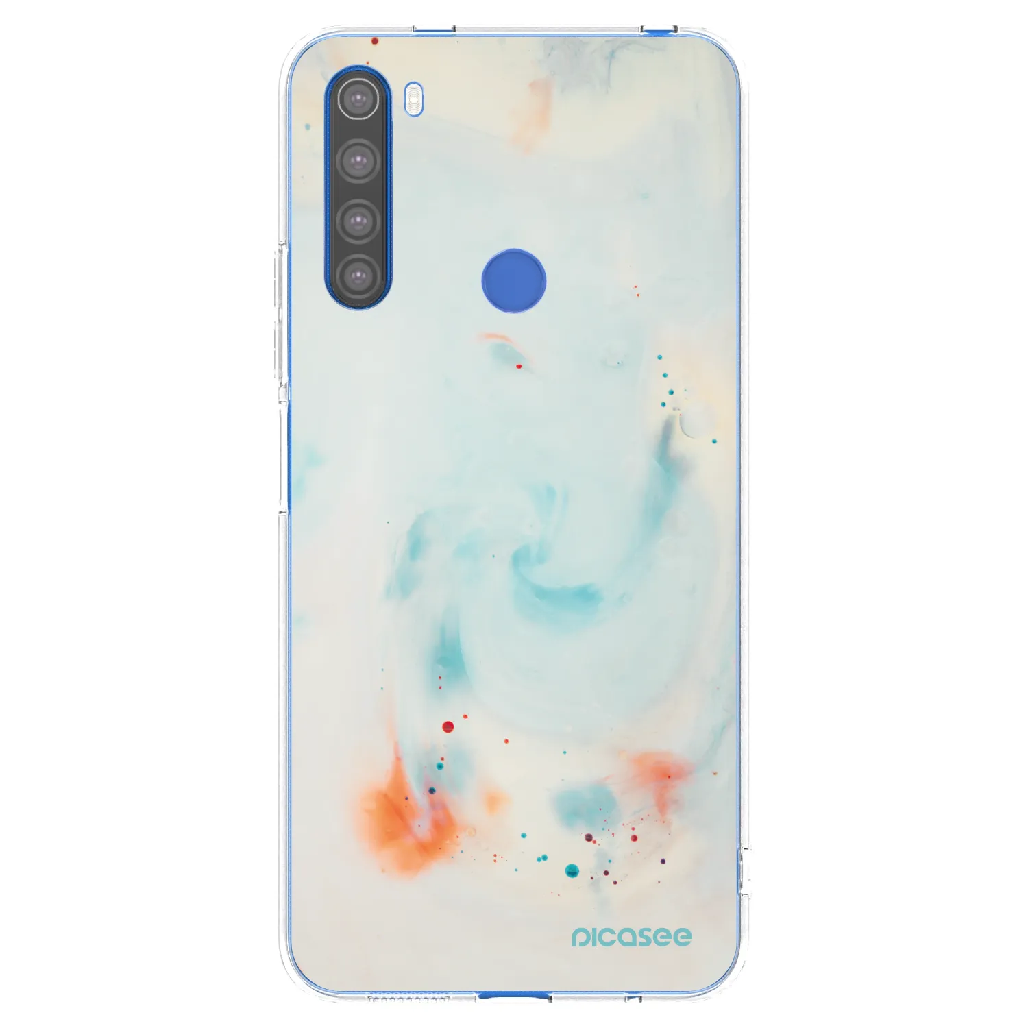 Picasee Xiaomi Redmi Note 8T Hülle - Transparentes Silikon - Splash