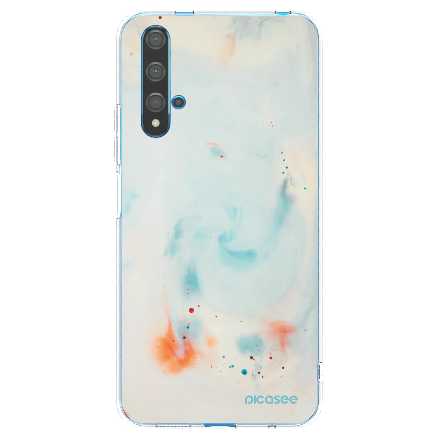 Picasee Huawei Nova 5T Hülle - Transparentes Silikon - Splash