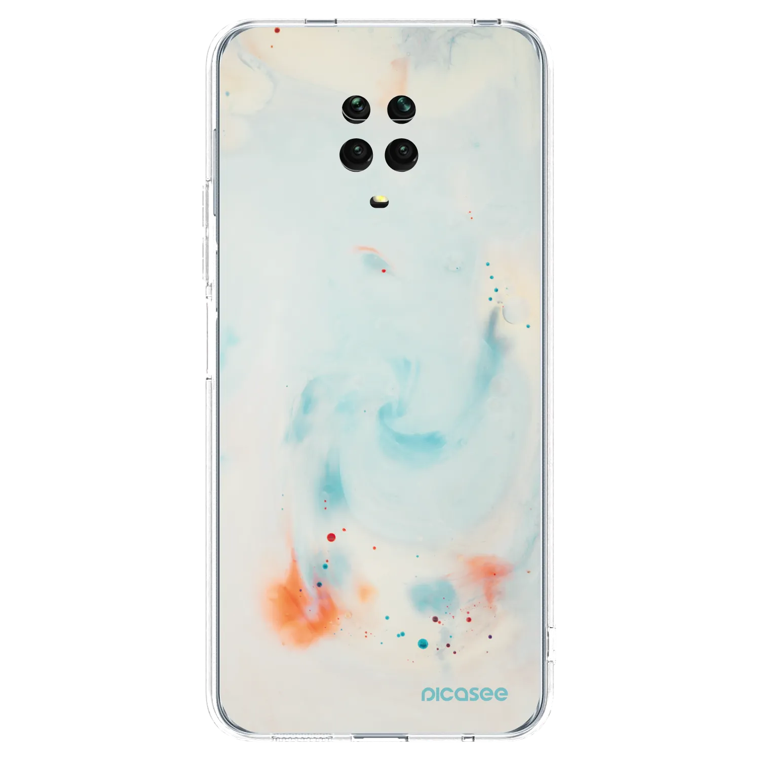 Picasee Xiaomi Redmi Note 9 Pro Hülle - Transparentes Silikon - Splash