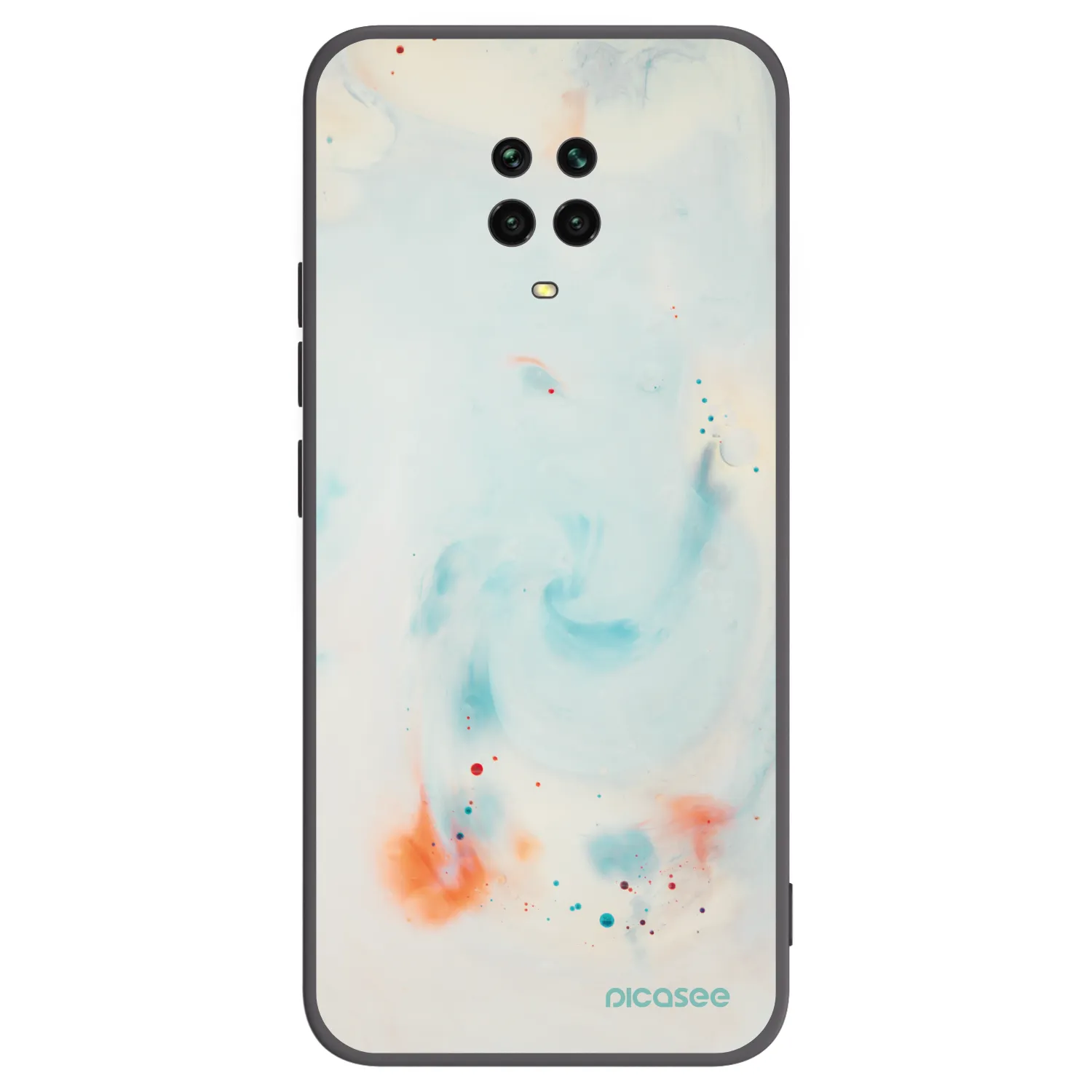 Picasee Xiaomi Redmi Note 9 Pro Hülle - Schwarzes Silikon - Splash