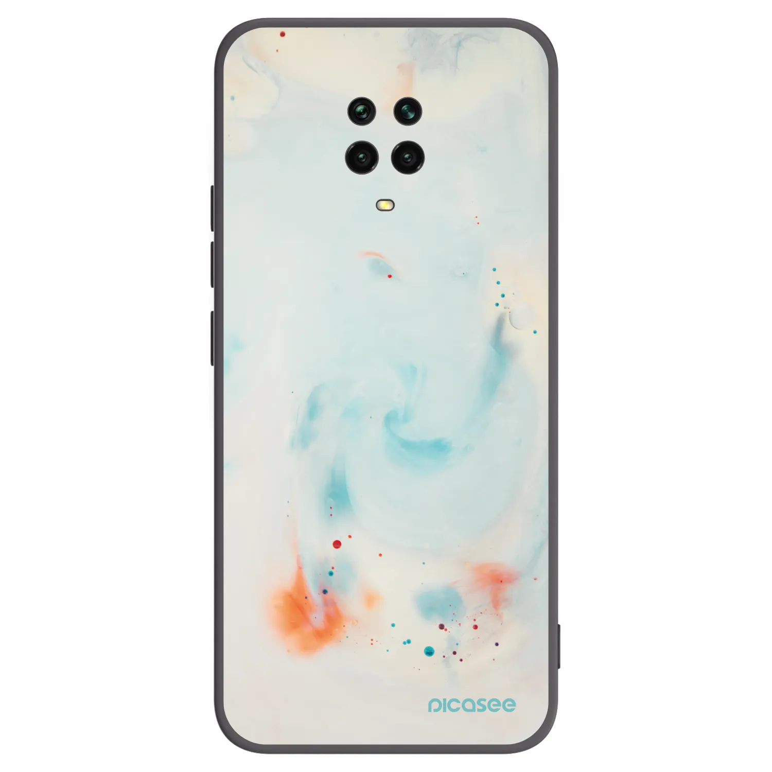 Picasee Xiaomi Redmi Note 9S Hülle - Schwarzes Silikon - Splash