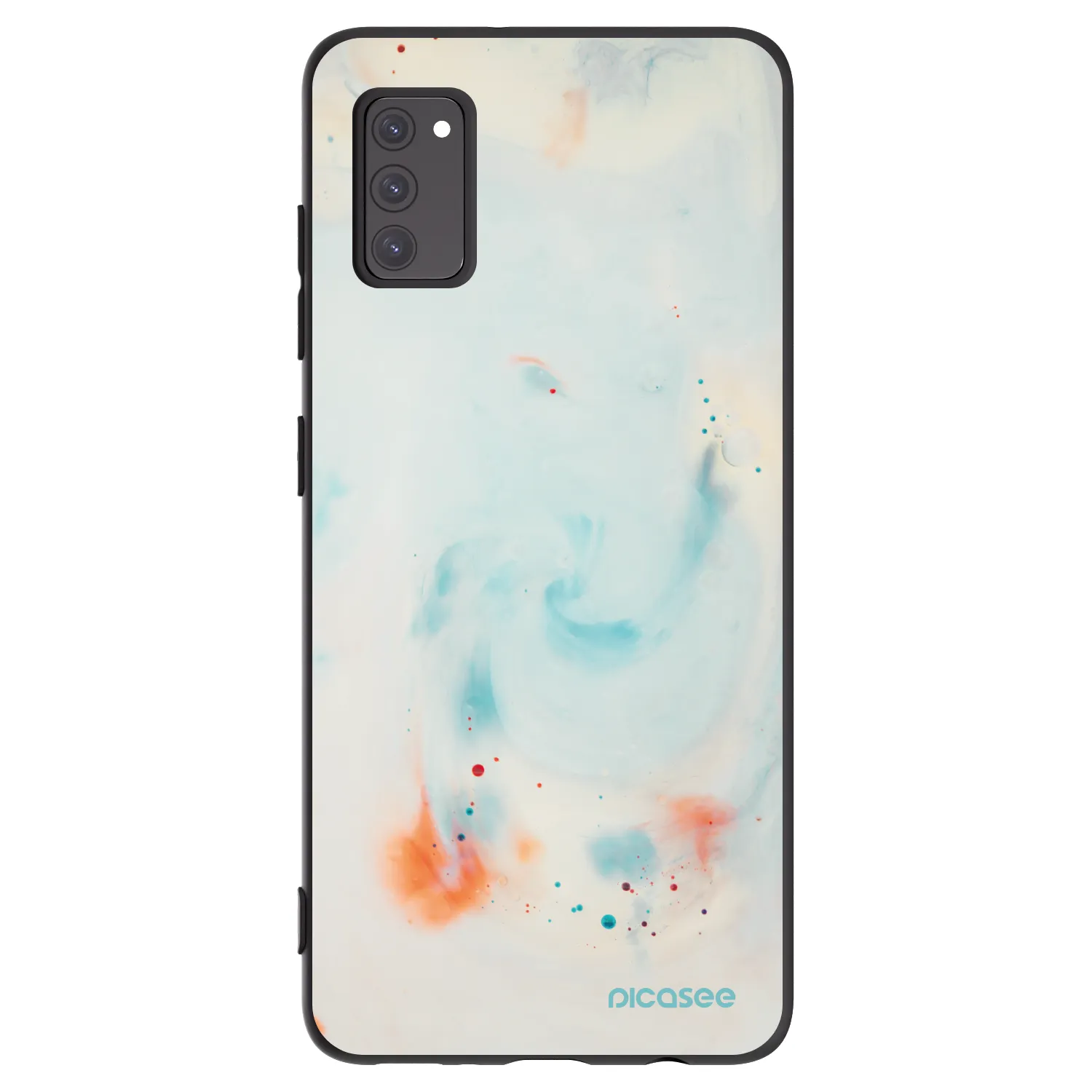 Picasee Samsung Galaxy A41 A415F Hülle - Schwarzes Silikon - Splash