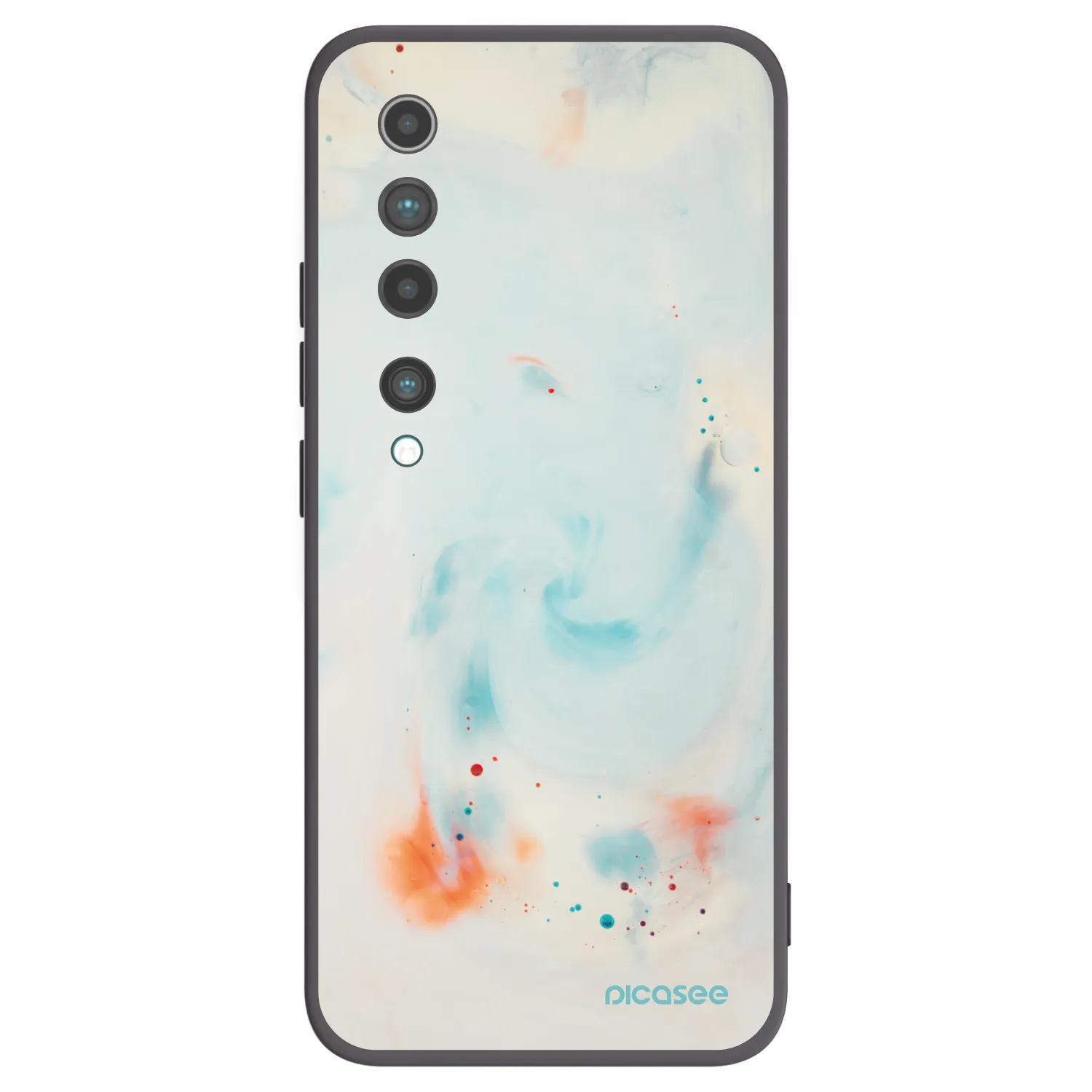 Picasee Xiaomi Mi 10 Hülle - Schwarzes Silikon - Splash