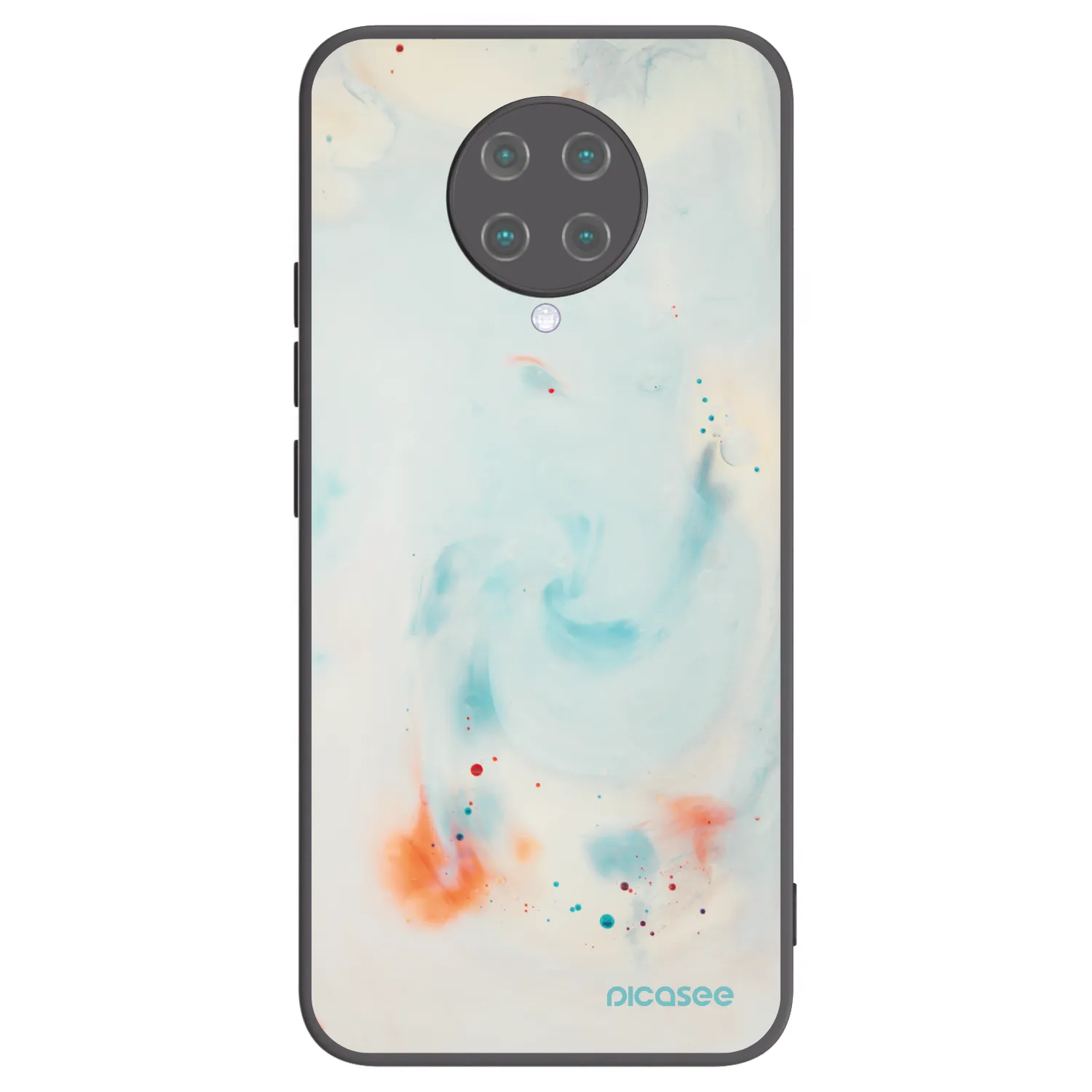 Picasee Xiaomi Poco F2 Pro Hülle - Schwarzes Silikon - Splash