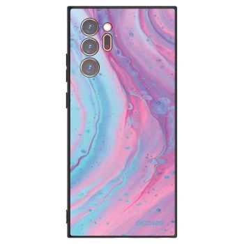 Picasee Samsung Galaxy Note 20 Ultra Hülle - Schwarzes Silikon - Pink liquid