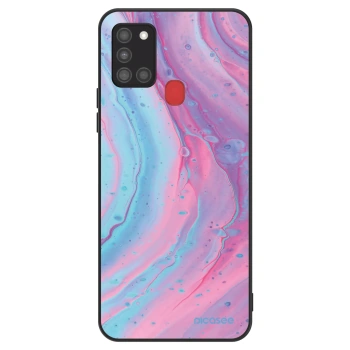Hülle für Samsung Galaxy A21s - Pink liquid