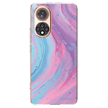 Picasee Huawei Nova 9 Hülle - Transparentes Silikon - Pink liquid