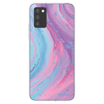 Hülle für Samsung Galaxy A03s A037G - Pink liquid