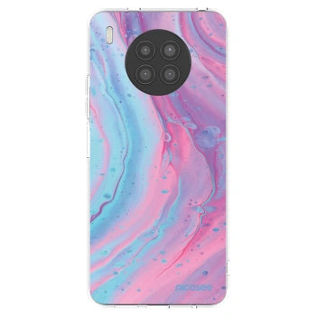 Picasee Huawei Nova 8i Hülle - Transparentes Silikon - Pink liquid