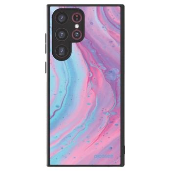 Picasee ULTIMATE CASE für Samsung Galaxy S22 Ultra 5G - Pink liquid