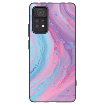 Picasee Xiaomi Redmi Note 11 Pro Hülle - Schwarzes Silikon - Pink liquid