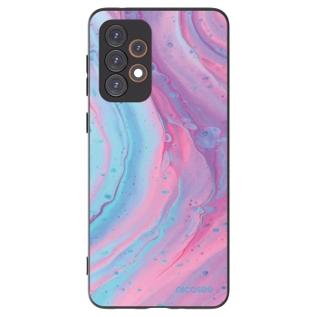 Picasee Samsung Galaxy A33 5G A336 Hülle - Schwarzes Silikon - Pink liquid