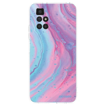 Picasee Xiaomi Redmi 10 (2022) Hülle - Transparentes Silikon - Pink liquid
