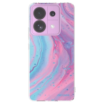 Picasee Xiaomi Redmi Note 13 Pro 5G Hülle - Transparentes Silikon - Pink liquid