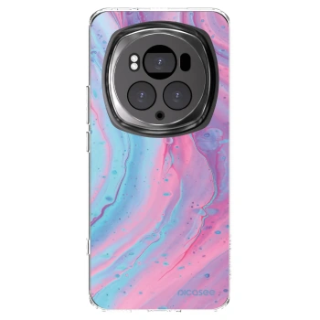 Picasee Honor Magic6 Pro Hülle - Transparentes Silikon - Pink liquid