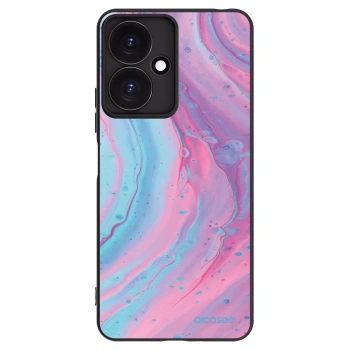 Picasee Xiaomi Redmi 13C 5G Hülle - Schwarzes Silikon - Pink liquid