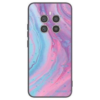 Picasee Realme 12 Pro 5G Hülle - Schwarzes Silikon - Pink liquid