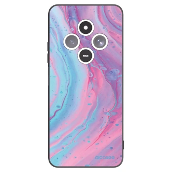 Picasee Xiaomi Redmi 14C Hülle - Schwarzes Silikon - Pink liquid