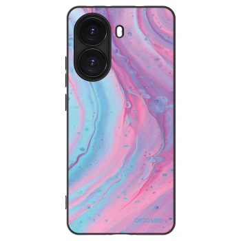 Picasee Xiaomi Poco X7 Pro 5G Hülle - Schwarzes Silikon - Pink liquid