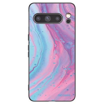 Picasee Google Pixel 8 Pro Hülle - Schwarzes Silikon - Pink liquid