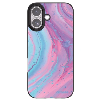 Picasee Apple iPhone 17 Hülle - Schwarzes Silikon - Pink liquid