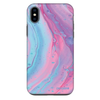 Hülle für Apple iPhone XS Max - Pink liquid
