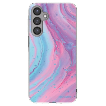 Picasee Samsung Galaxy A16 4G Hülle - Transparentes Silikon - Pink liquid