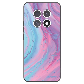 Picasee Xiaomi Redmi Note 15 5G Hülle - Schwarzes Silikon - Pink liquid