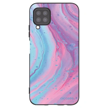 Picasee Huawei P40 Lite Hülle - Schwarzes Silikon - Pink liquid