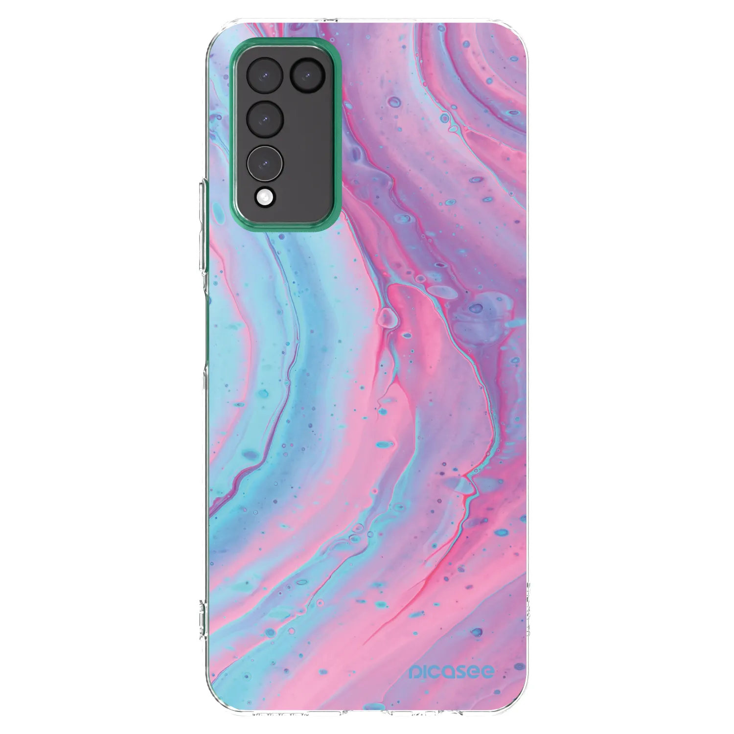 Picasee Honor 10X Lite Hülle - Transparentes Silikon - Pink liquid