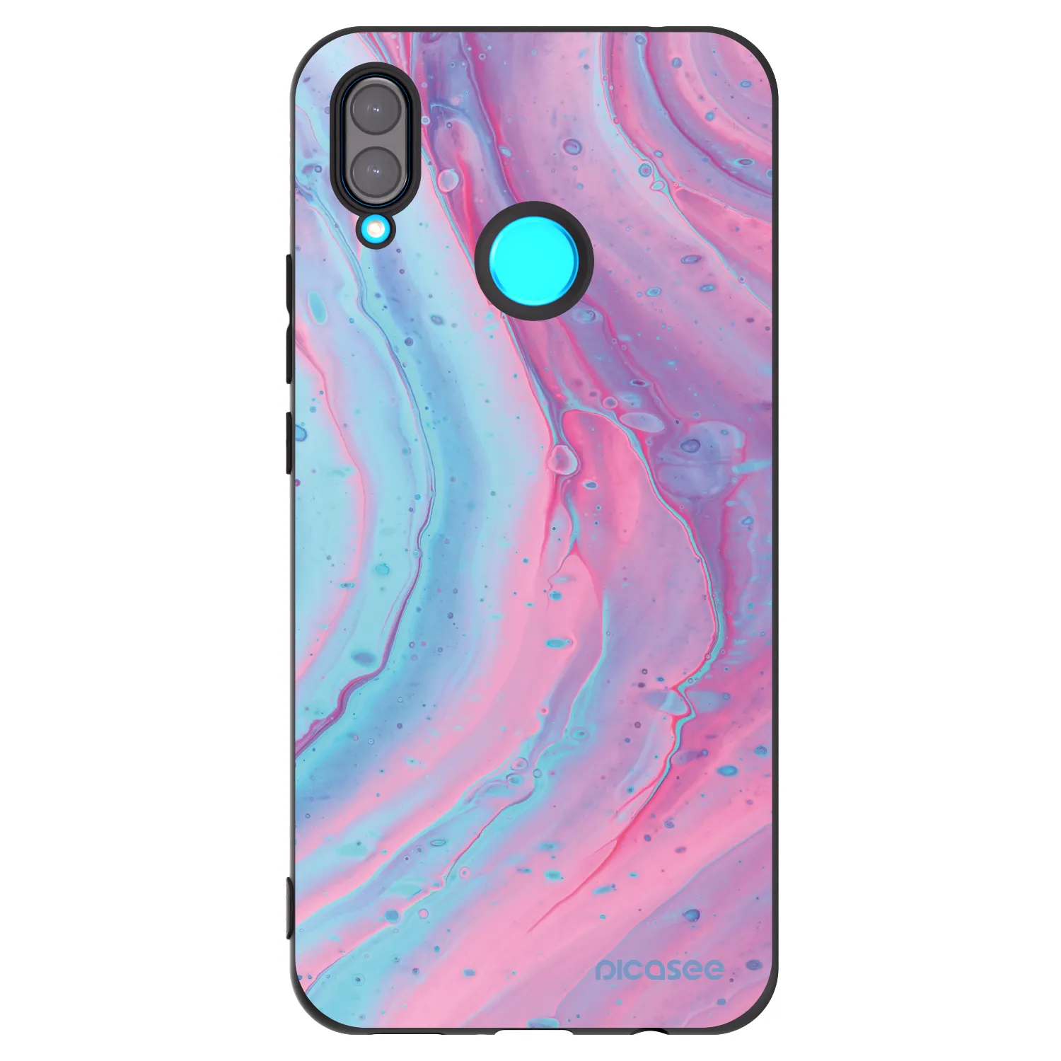 Picasee Huawei Nova 3 Hülle - Schwarzes Silikon - Pink liquid