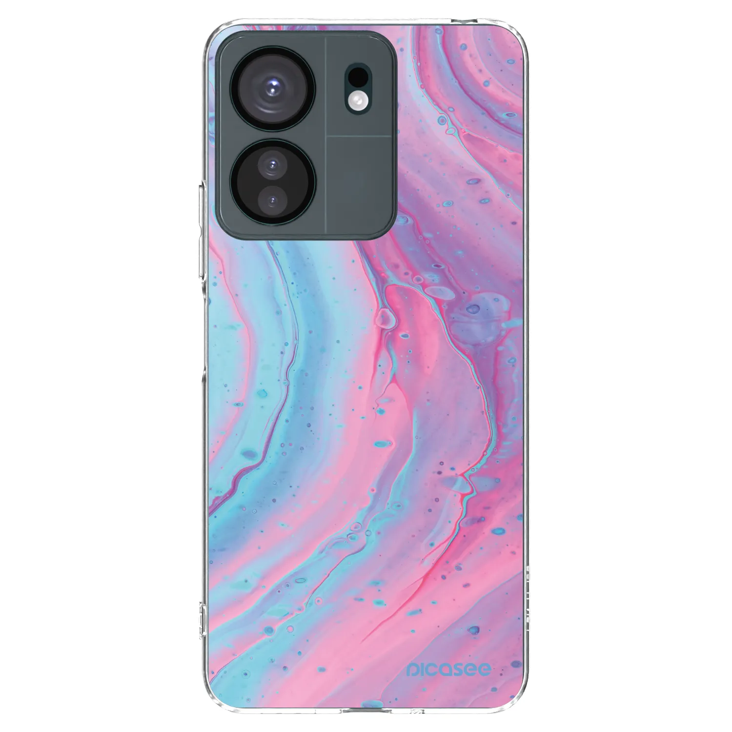 Picasee Xiaomi Redmi 13C 4G Hülle - Transparentes Silikon - Pink liquid
