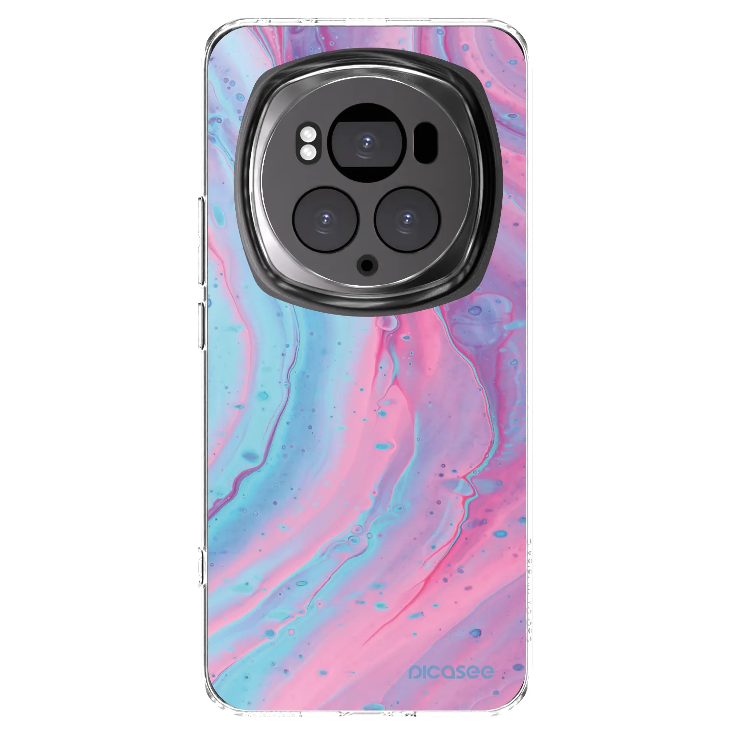 Picasee Honor Magic6 Pro Hülle - Transparentes Silikon - Pink liquid