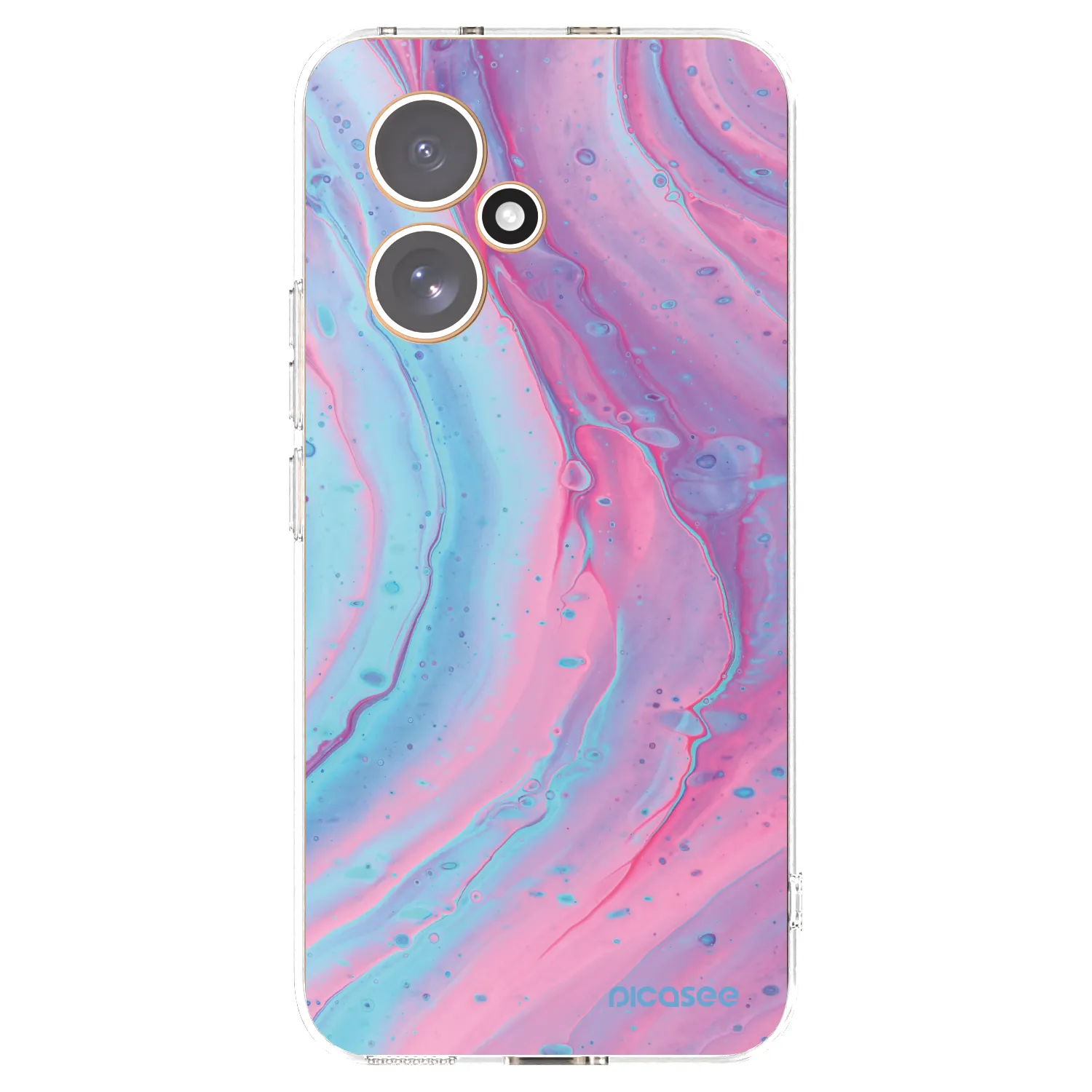 Picasee Honor 400 5G Hülle - Transparentes Silikon - Pink liquid