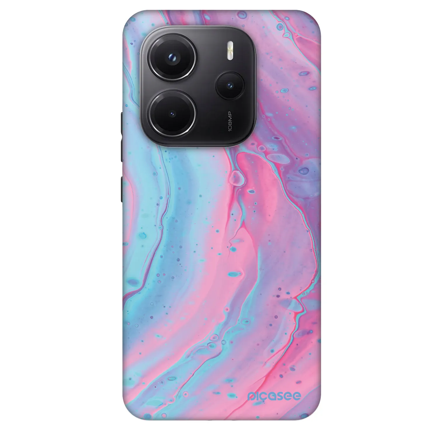 Picasee Fashion Case für Xiaomi Redmi Note 14 5G - Pink liquid