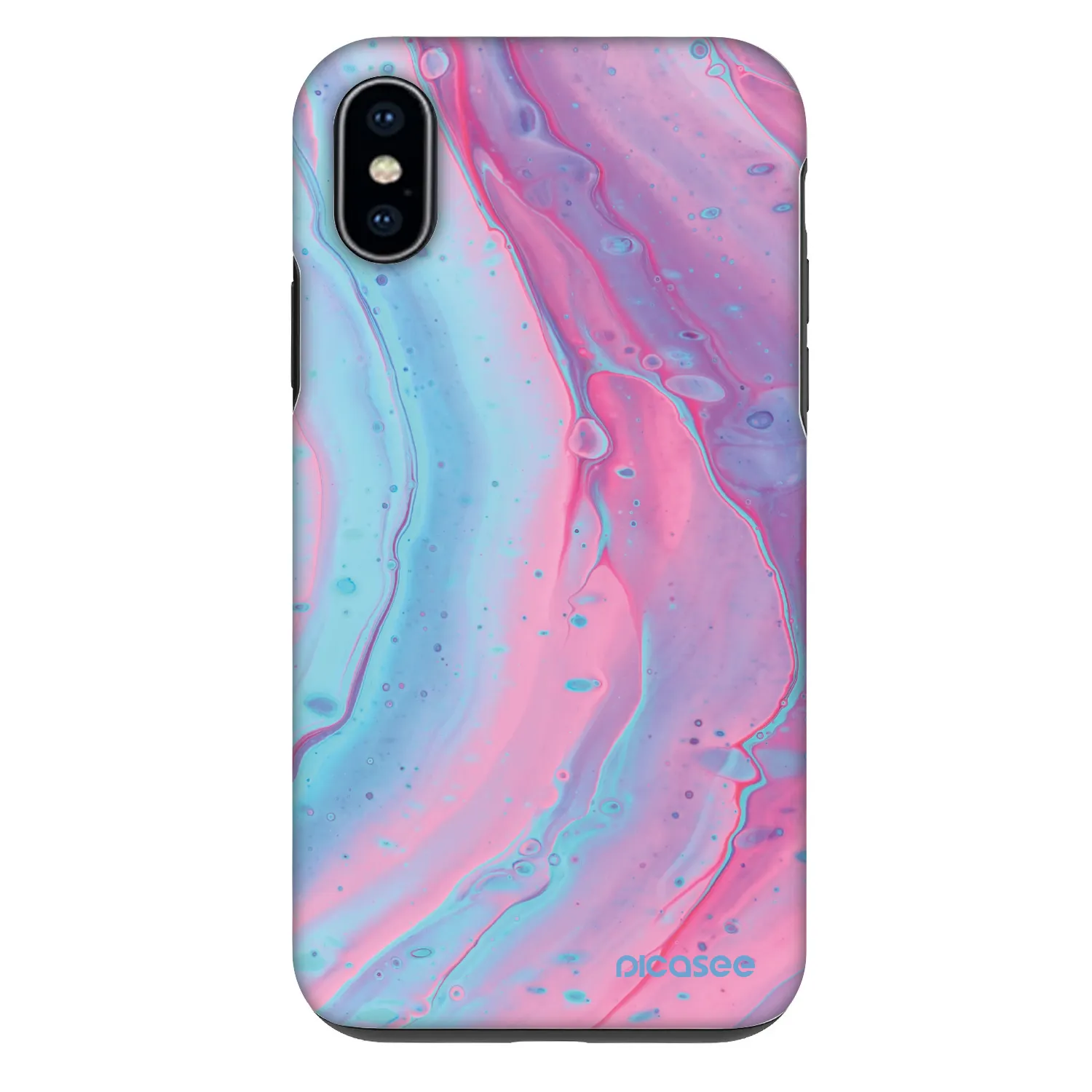 Picasee Fashion Case für Apple iPhone X/XS - Pink liquid