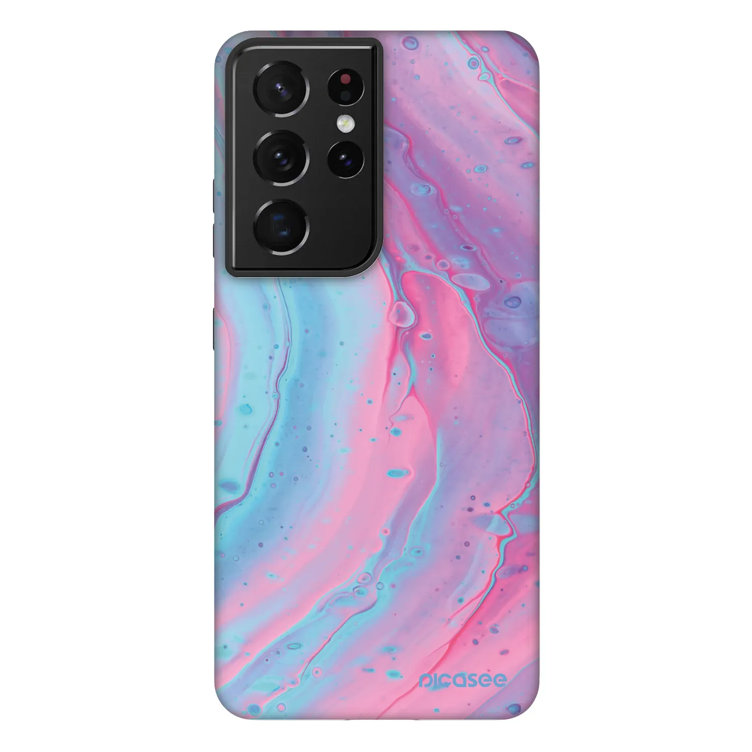 Picasee Fashion Case für Samsung Galaxy S21 Ultra 5G G998B - Pink liquid